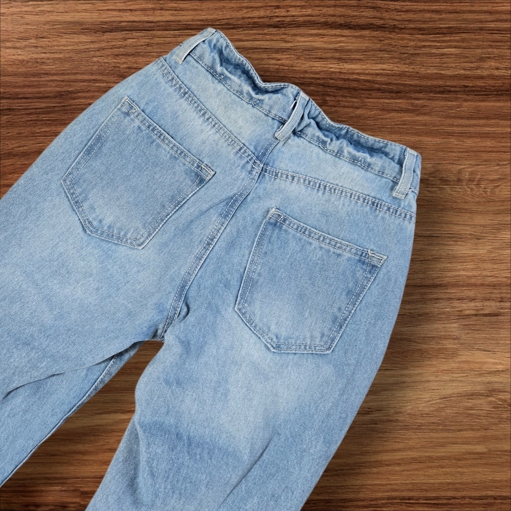 Ban Jara Embroidered Floral Light Blue Denim Jeans - Picture 5 of 8